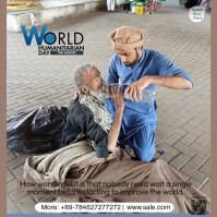 World Humanitarian Day Instagram Post template