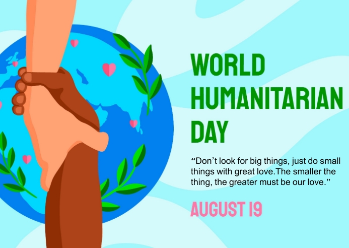 Modele Citations De La Journee Humanitaire Mondiale Postermywall Modele Citations De La Journee Humanitaire Mondiale Postermywall