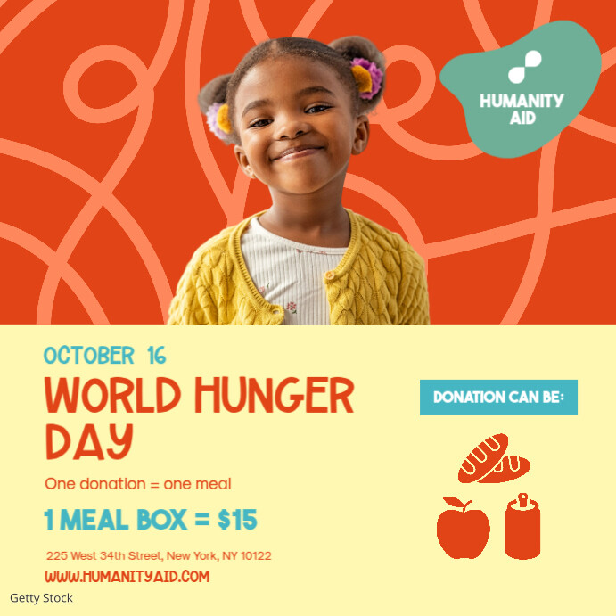 World Hunger Instagram Post Square template