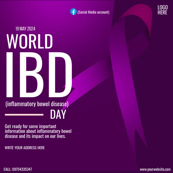 Ibd Month world ibd day Template | PosterMyWall
