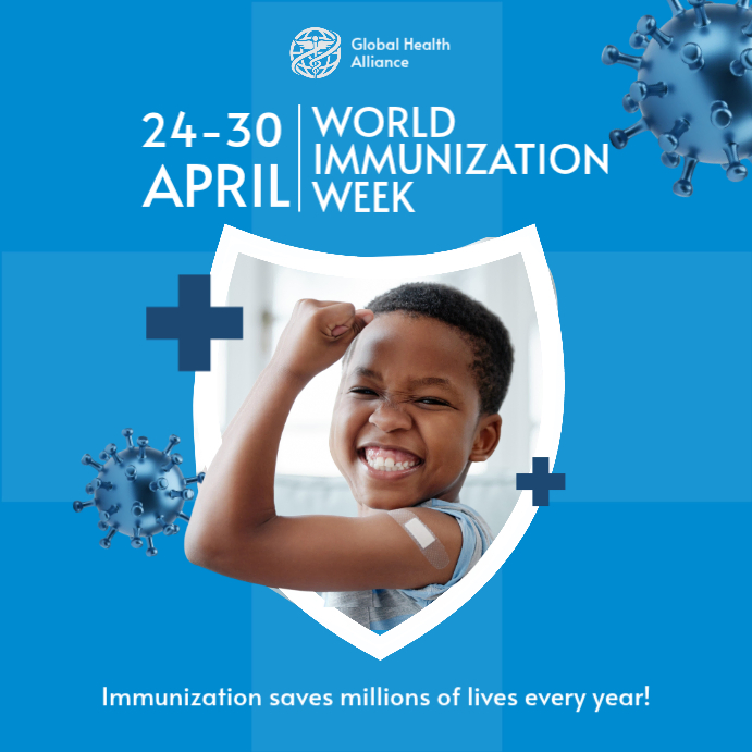 World Immunization Week Square Template | PosterMyWall