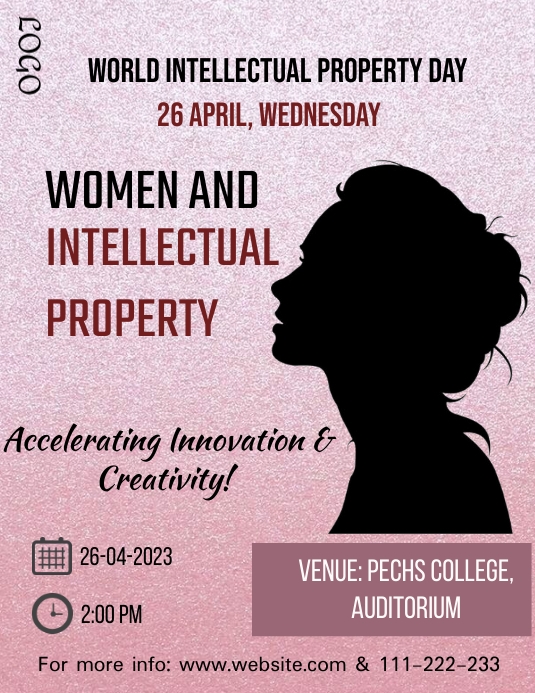 World Intellectual property day / WIPD Flyer (US Letter) template