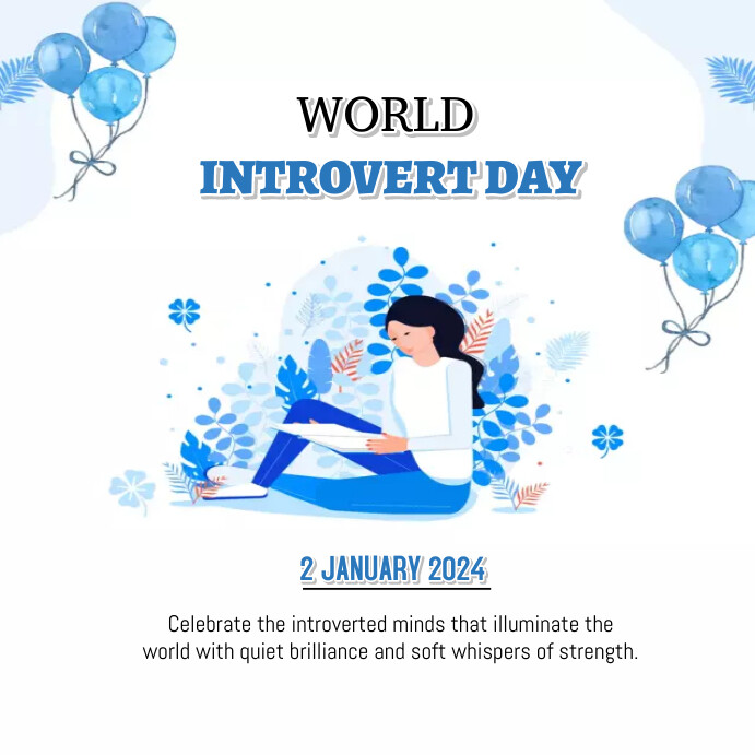 World Introvert Day Template | PosterMyWall