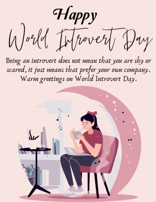 Plantilla de World Introvert Day | PosterMyWall