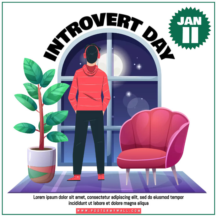 World Introvert Day Template | PosterMyWall