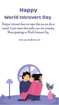 Introvert Monday World Introvert Day Template | PosterMyWall