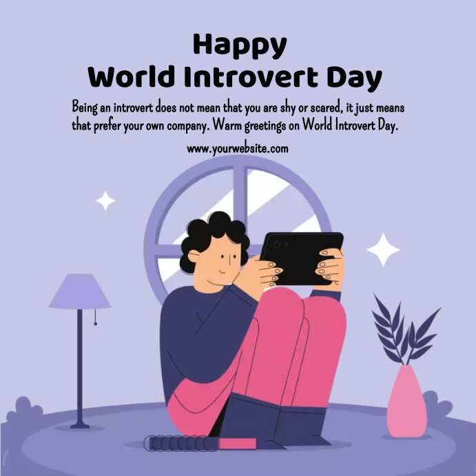 World Introvert Day Template | PosterMyWall