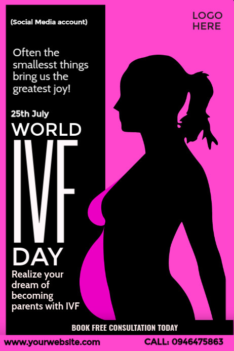 World IVF Day Design Poster template