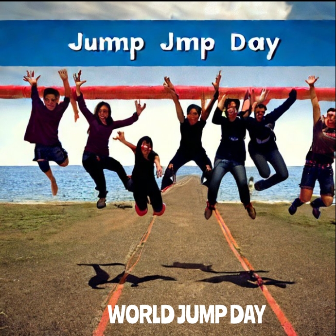 World Jump Day Template PosterMyWall