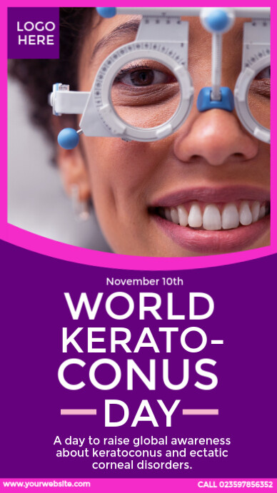 World Keratoconus Day Design Instagram Story template
