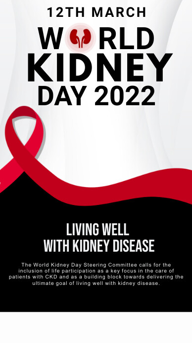 World kidney day,event Instagram Story template