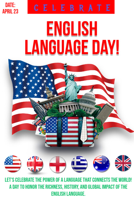 Language Day Graphics World Language Day Poster Template | PosterMyWall