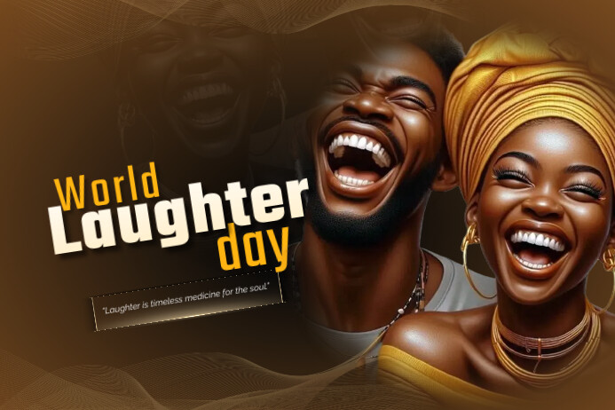 World laughter day Plakat template