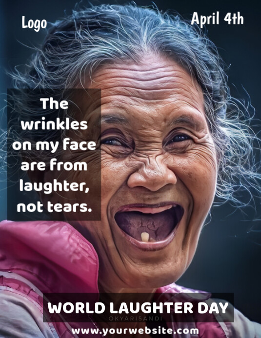 World laughter day Løbeseddel (US Letter) template