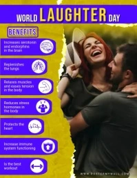 World Laughter Day Flyer template