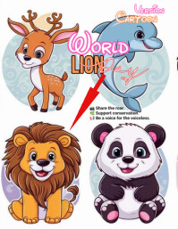 World Lion Day Volante (Carta US) template