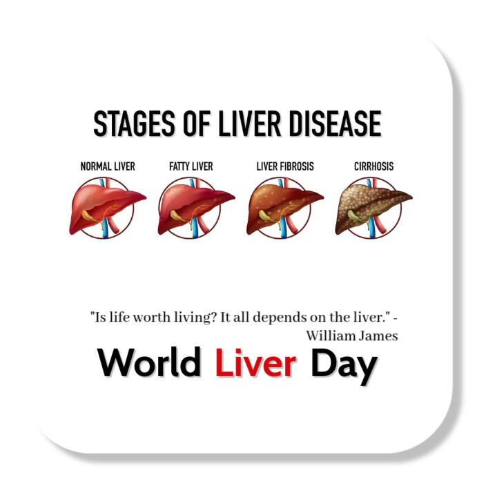 World Liver Day Instagram Post template