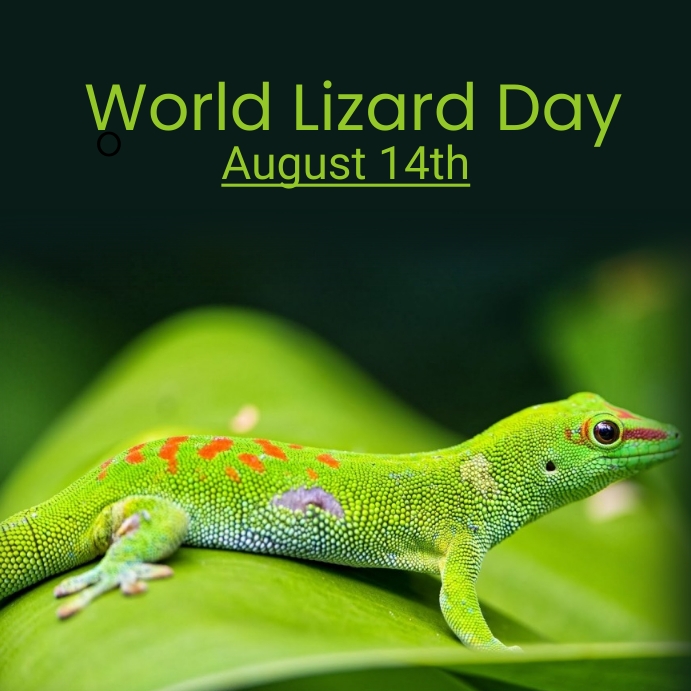 world lizard day Template | PosterMyWall