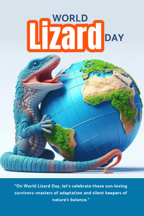 Copy of World lizard day | PosterMyWall