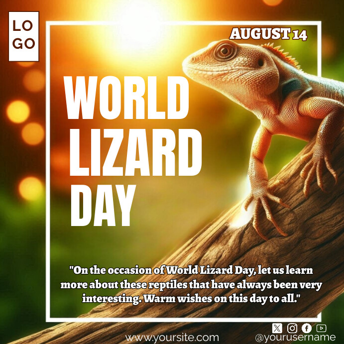 World Lizard Day Template | PosterMyWall
