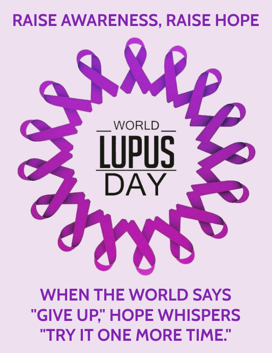 World Lupus Day Flyer Template Postermywall World Lupus Day 2022