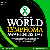 World Lymphoma Awareness Day Ad Instagram-bericht template