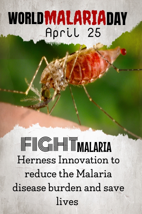 World Malaria Day Plakkaat template