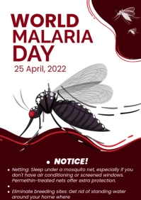 World Malaria Day Flyer A4 template