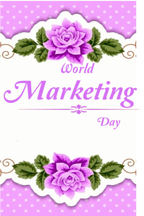 World marketing day Banner 4' × 6' template