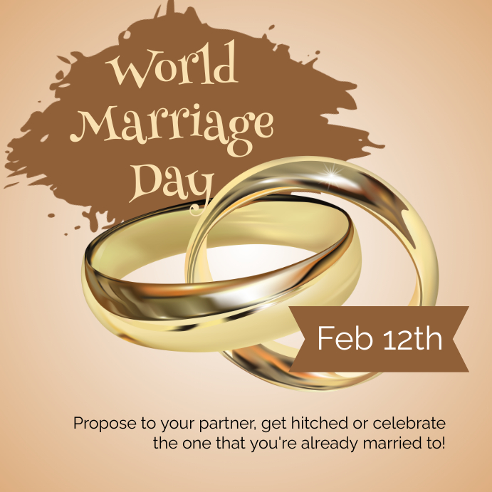 World Marriage Day Template PosterMyWall