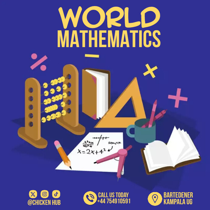 Labeled World Math Plantilla de world mathematics | PosterMyWall
