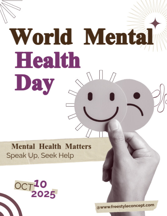 World Mental Health Day 2025, 10th October Template | PosterMyWall