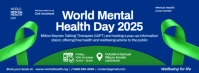 World Mental Health Day Banner Template Facebook Cover Photo