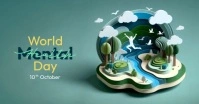 World Mental Health Day delt Facebook-billede template