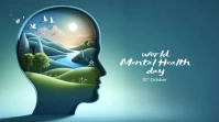 World Mental Health Day Message Twitter template