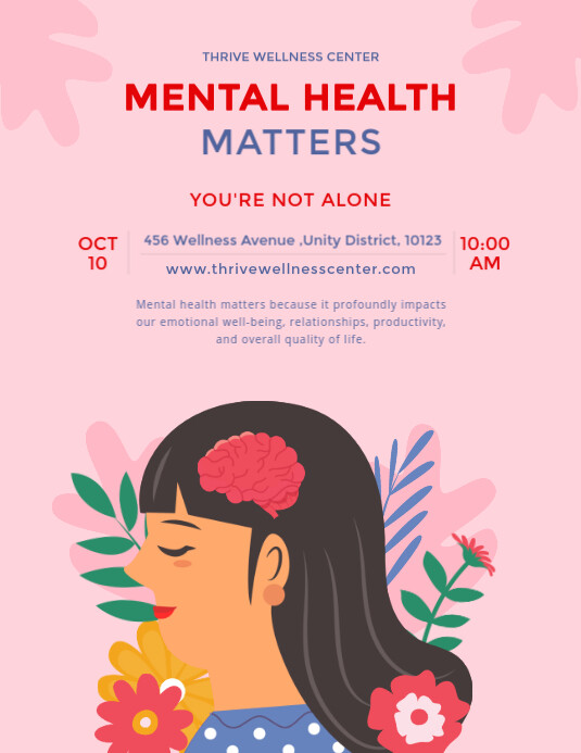 Copy Of World Mental Health Day Flyer Design PosterMyWall copy-of-world-mental-health-day-flyer-design-postermywall