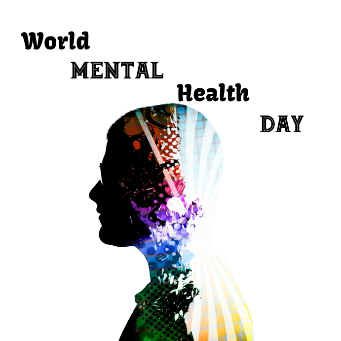 world mental health day instagram post template