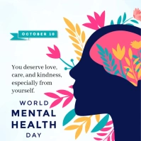 World Mental Health Day Instagram Post template