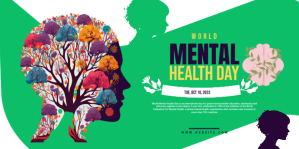 Green World Mental Health Day Eventbrite-banner Template
