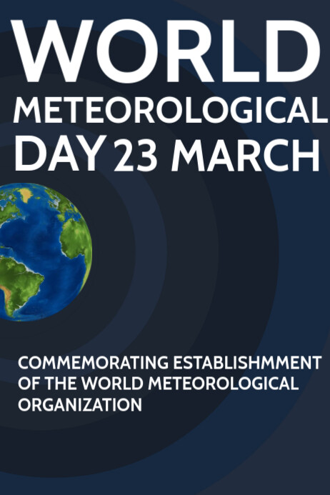 World Meteorological Day Template PosterMyWall