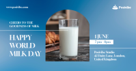 World Milk Day Banner Obraz udostępniany na Facebooku template