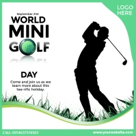 World Mini Golf Day Instagram Post template