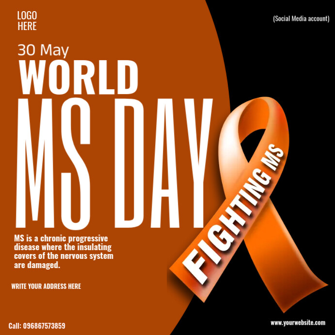 Copy of world ms day | PosterMyWall