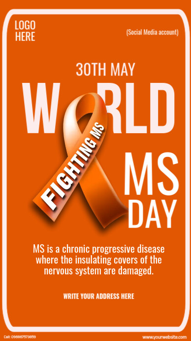 world ms day template | PosterMyWall
