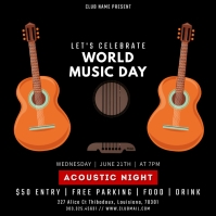 world music day Instagram Post template