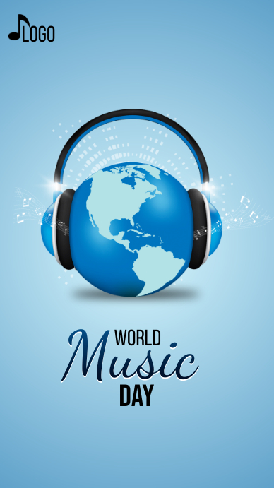 World Music Day Instagram Story template