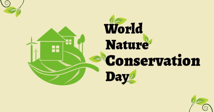 World Nature Conservation Day ภาพที่แชร์บน Facebook template
