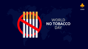 Lila World No Tobacco Day Twitter 帖子 Template