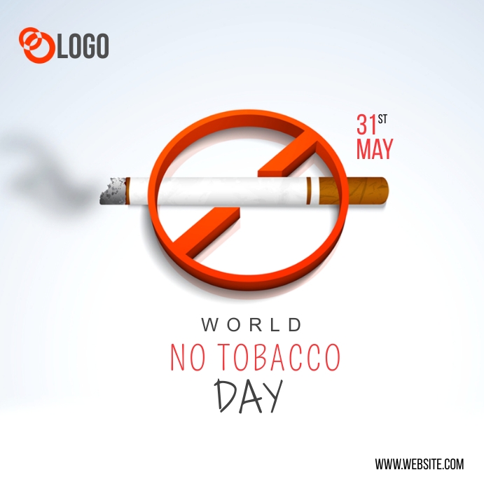 anti tobacco websites Tobaccofree Earth World No Tobacco Day Template