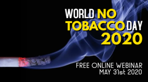 สีดำ World No Tobacco Day Webinar Præsentation Template